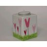 Hand-painted porcelain tealight holder