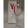 Hand-painted wine glass