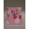 Hand-painted wooden clock