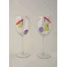 Hand-painted wine glass